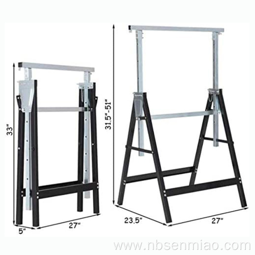 2x4 Heavy Duty Sawhorses Adjustable Height